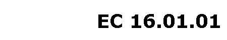 EC 16.01.01